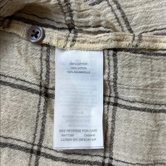 Madewell Women’s Plaid Flannel Button Down Shirt 100% COTTON Size S - Picture 7 of 9